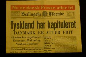 Tyskland har kapituleret, Berlingske Tidende 5. maj 1945 © Københavns Bymuseum